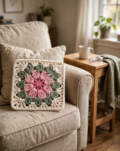 Blumen-Granny-Square häkeln – Ein zeitloser floraler Klassiker