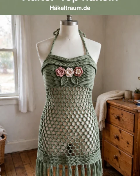 Boho Salbei Halter-Top – Kostenlose Häkelanleitung