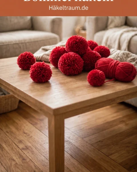 Bommel häkeln – Kostenlose Anleitung für fluffige Wollbommel