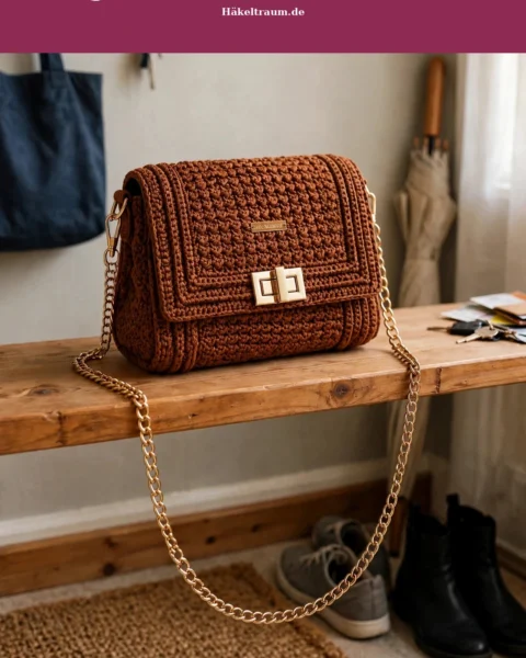 Elegante Handtasche häkeln – kostenlose Anleitung