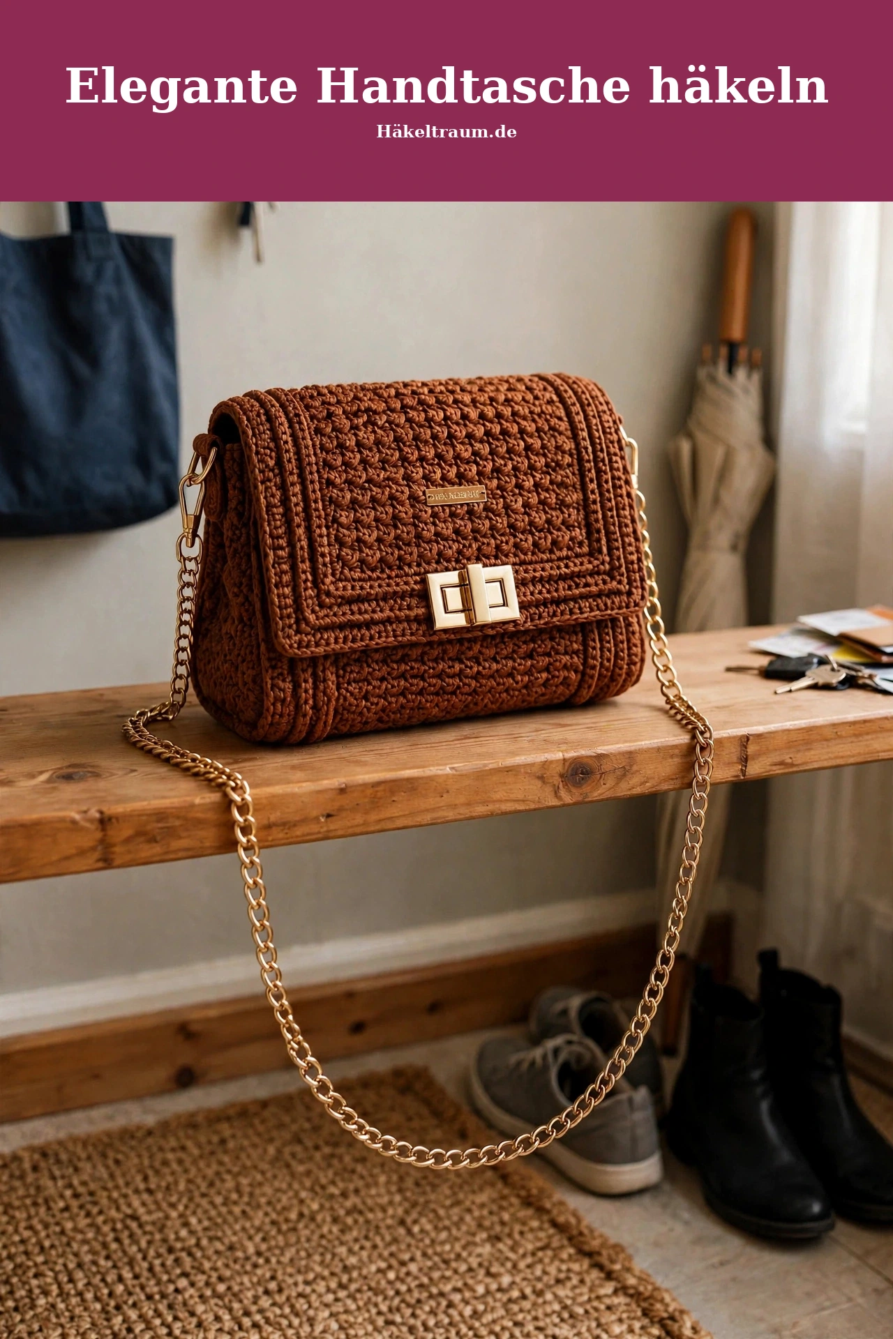 Elegante Handtasche häkeln