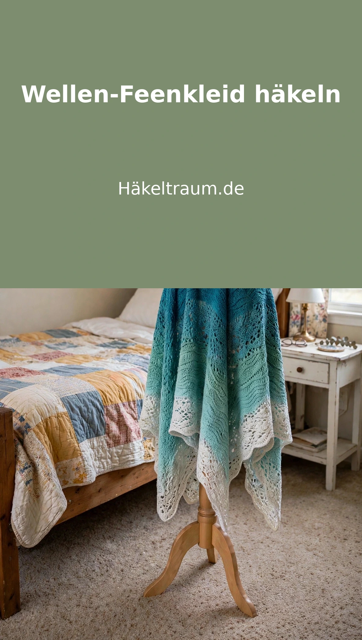 Wellen-Feenkleid in Ozeanblau