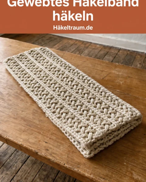 Gewebtes Häkelband: Ein mutiges Statement mit Struktur