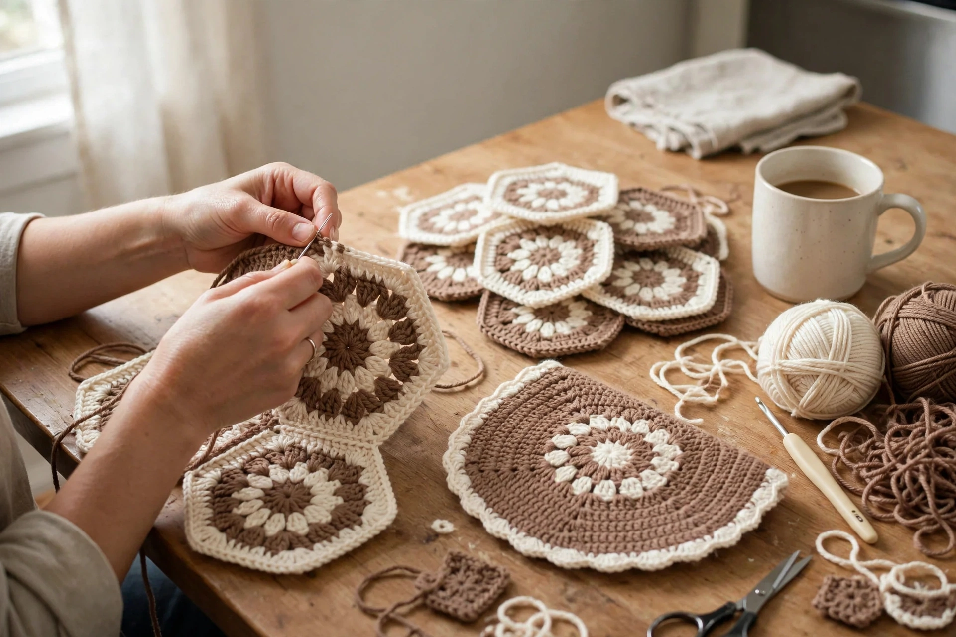 Granny-Rucksack in Arbeit