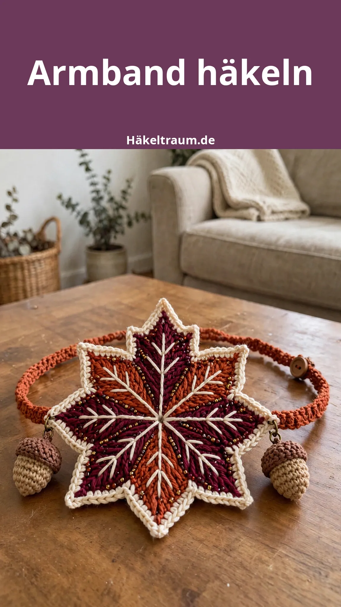 Herbst Ahornblatt Armband