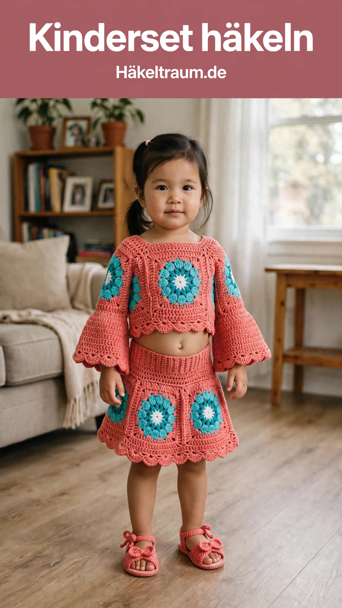 Korallen-Boho Kleinkindset