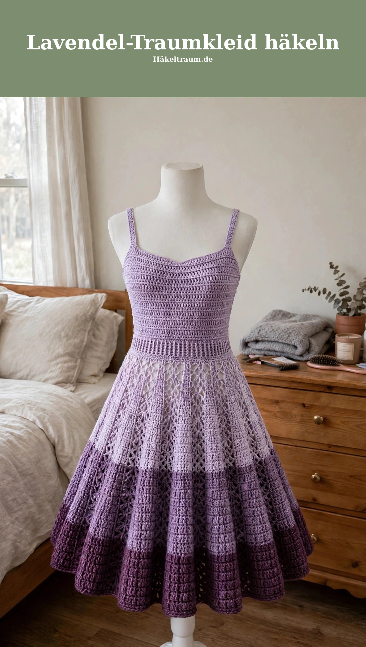 Lavendel-Traumkleid häkeln