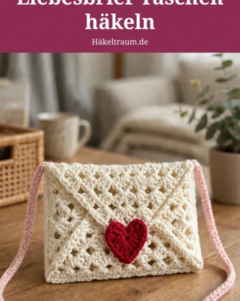 Liebesbrief-Taschen-Set – Kostenlose Häkelanleitung