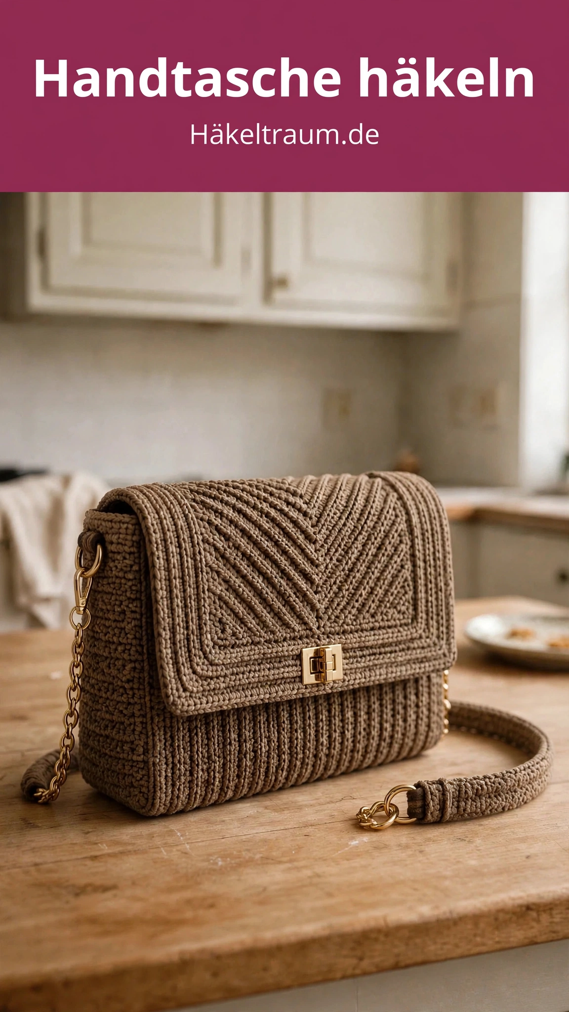 Gehäkelte Luxus-Handtasche