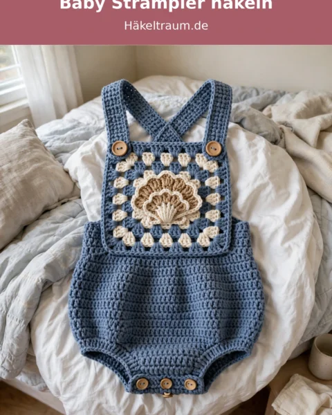 Baby Strampler häkeln: Meereswelle Strampler Anleitung