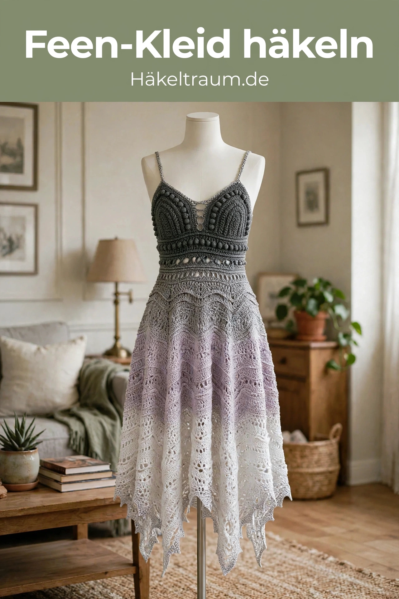 Mondschein-Silber-Feen-Kleid