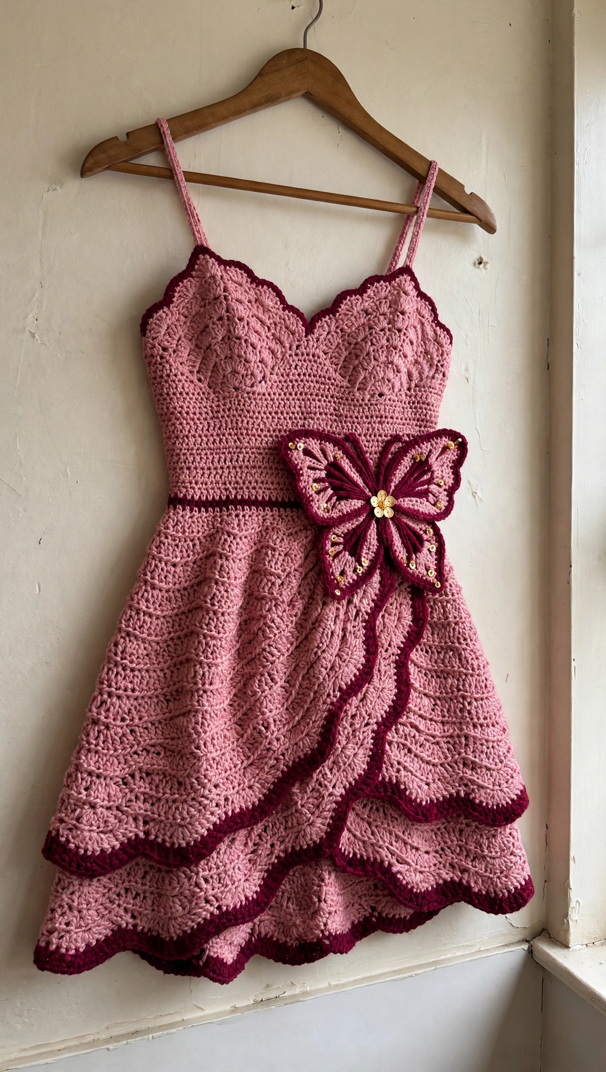 Rosegold Monarch Minikleid Detail