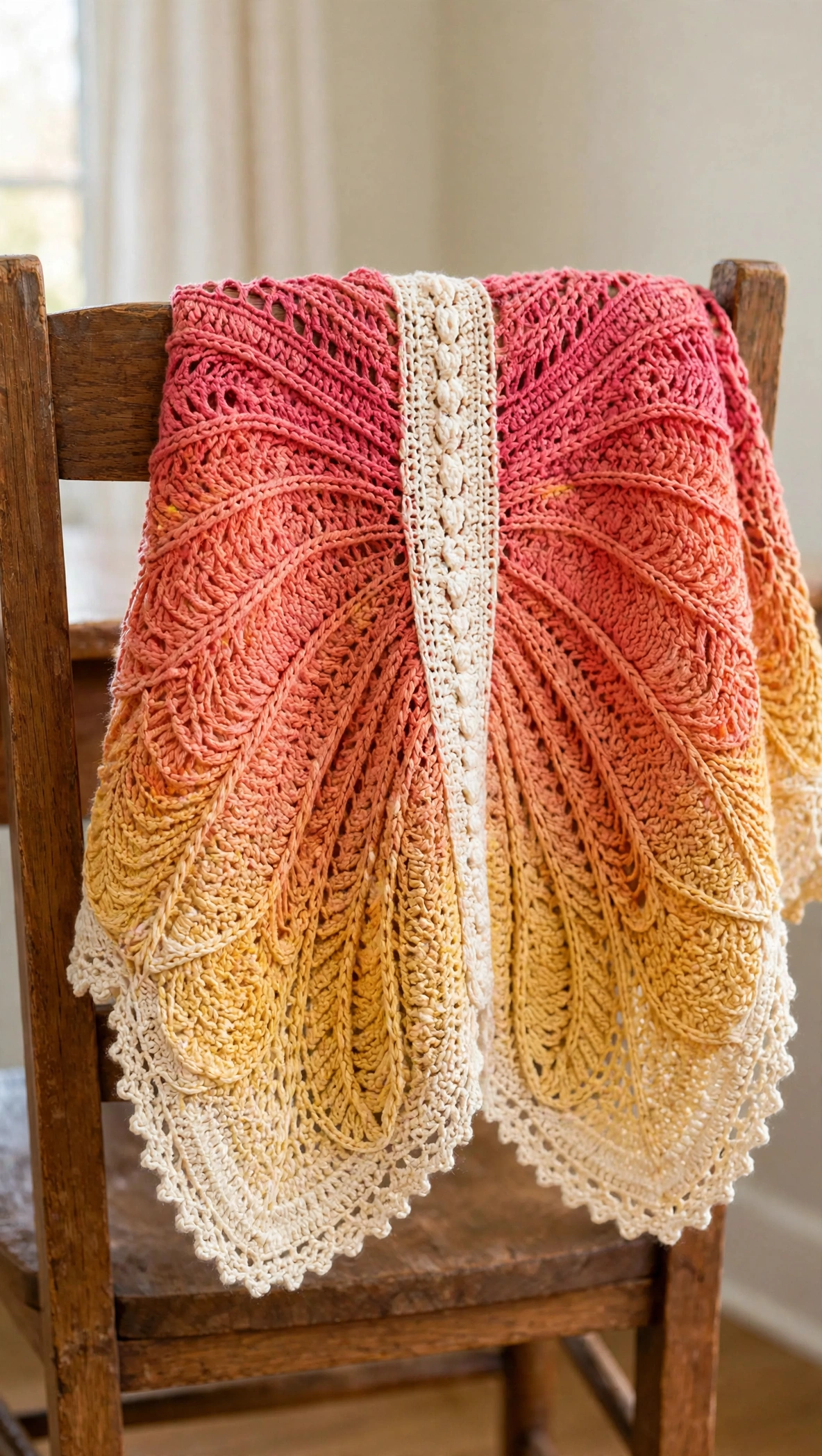 Detail des Schmetterlings-Tuchs