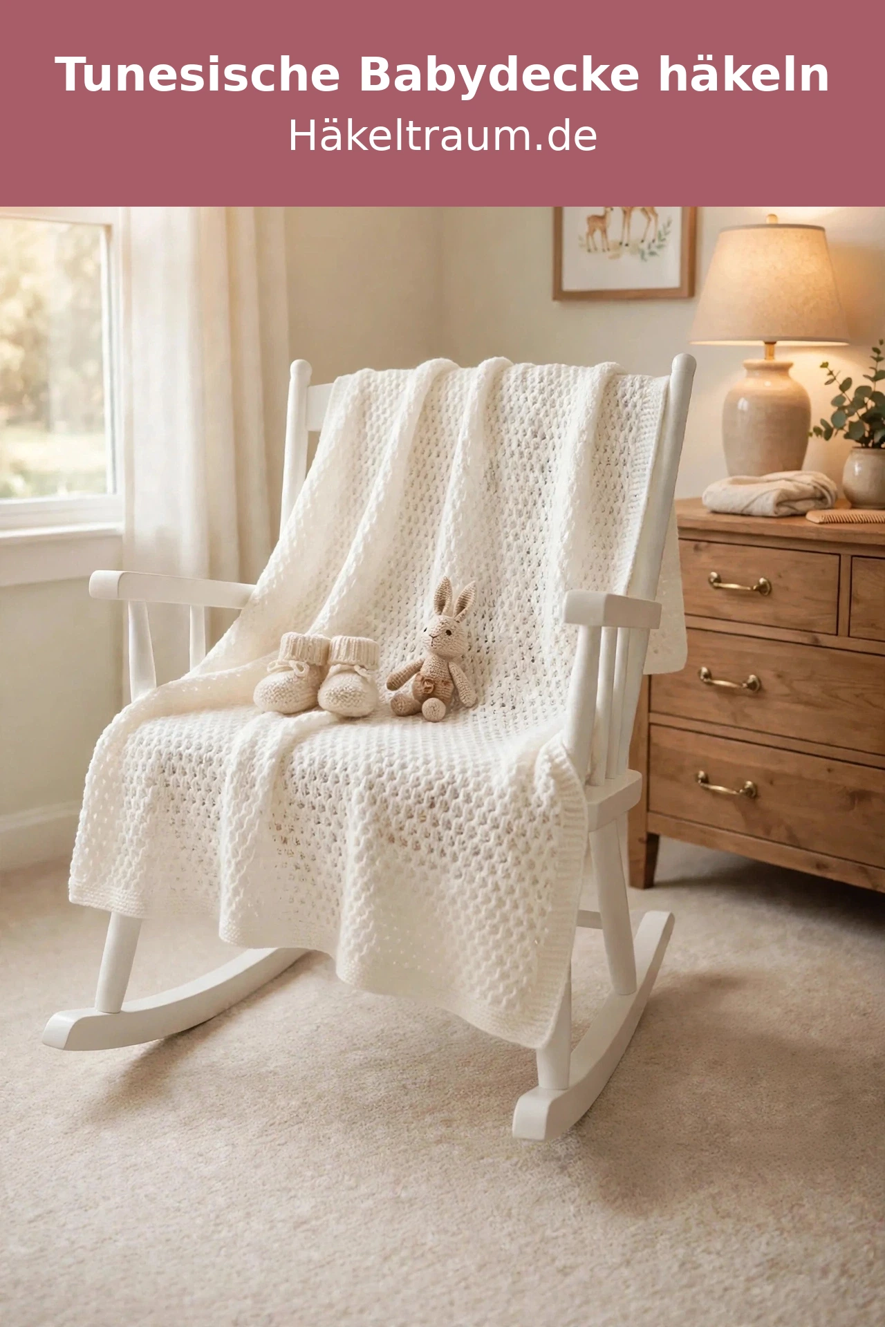 Gehäkelte tunesische Babydecke