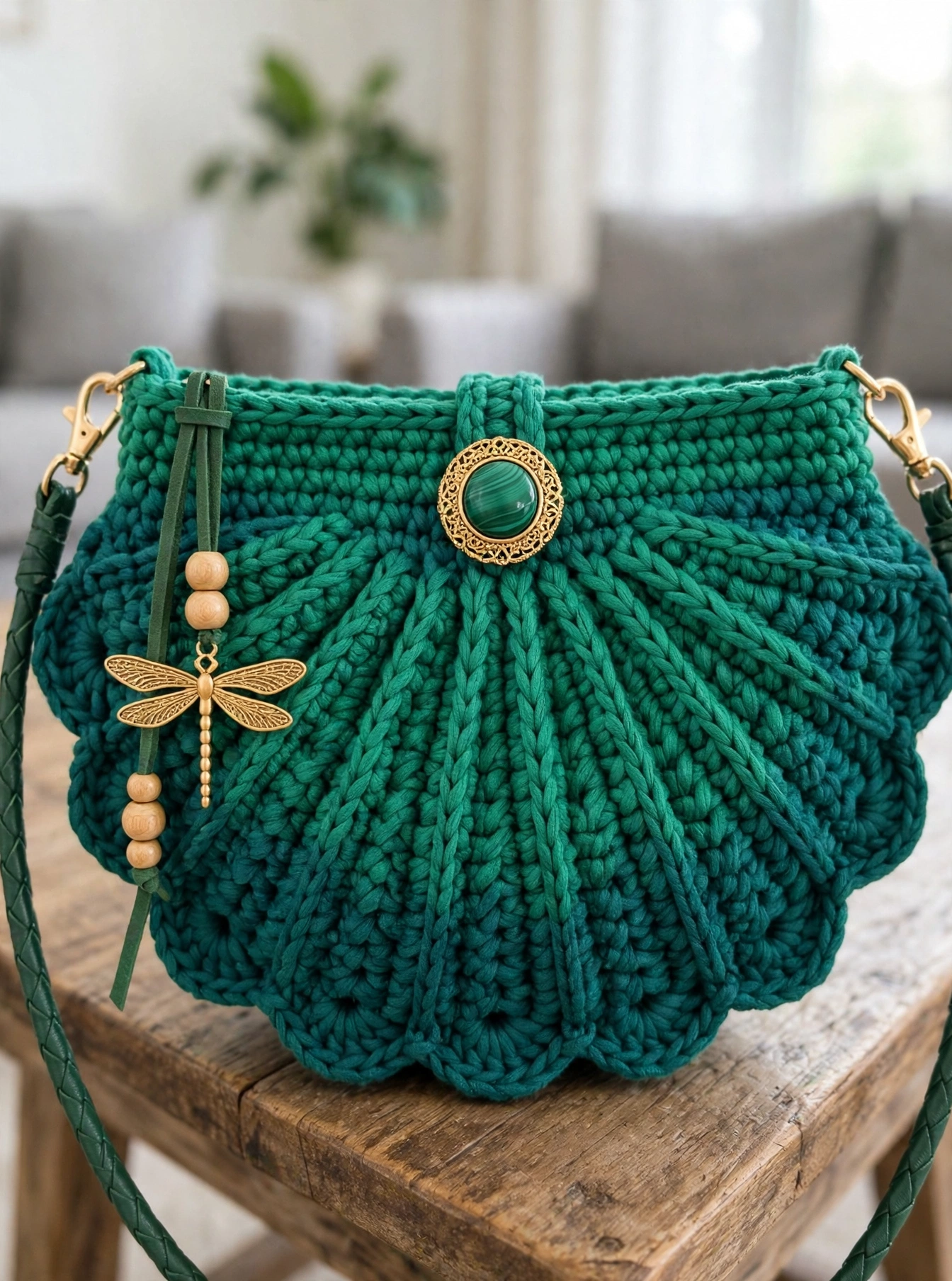 Waldjuwel Muschel-Crossbody Material