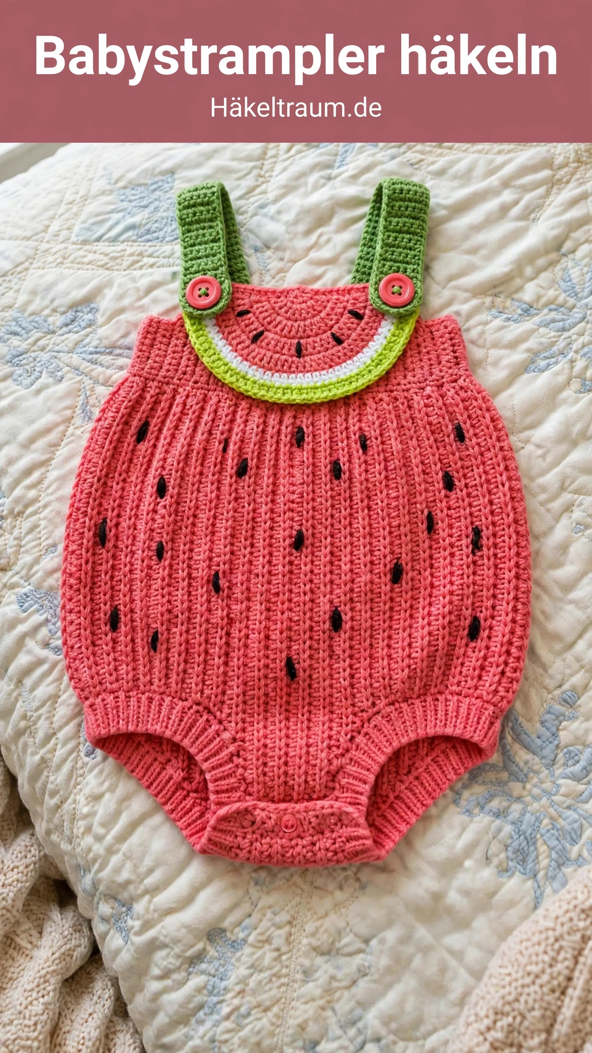 Wassermelonen-Babystrampler